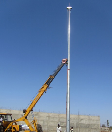 16 meter highmast installation