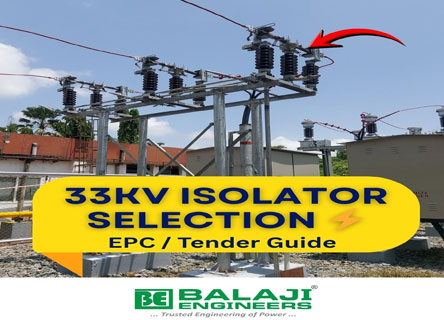 33kV Isolator Selection Guide | For EPC Contractors & Engineers ⚡